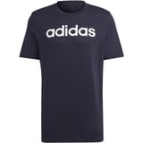 adidas Herren T-Shirt (Short Sleeve) M Lin Sj T, Legend Ink/White, IC9275, 3XL