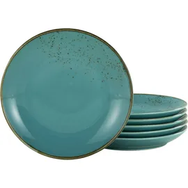 CreaTable Essteller NATURE COLLECTION 27 cm blau 6er Set