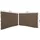 Quick Star Seitenwand für Pavillon 3x3 m 2 Stück Taupe 2,5 x 1,92 m