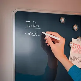 Leitz Cosy Whiteboard aus Glas 450 x 450 mm, dunkelgrau