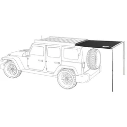 Heck Automarkise 140cm von Vickywood schwarz