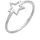 Elli Ring Damen Stern in 925 Sterling Silber Sterne, silberfarben 58