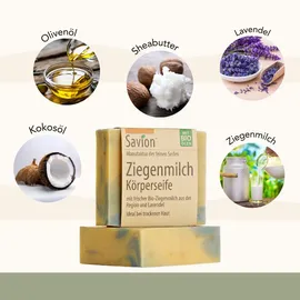 Savion Ziegenmilch Körperseife 80 g