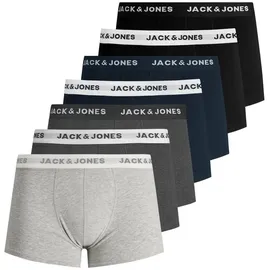 JACK & JONES Boxershorts grau (light grau melange) XL 7er Pack