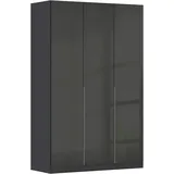 Rauch Drehtürenschrank »Kleiderschrank Schrank Garderobe AGORDO TOPSELLER Schlafzimmer«, (in zwei Griff-Farben mit Dekor- oder Hochglanzfront), durchdachte Innenausstattung, in 6 Breiten und 2 Höhen MADE IN GERMANY, grau