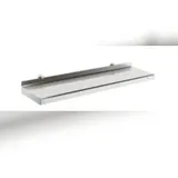 METRO Professional Wandregal GWMS3140, Edelstahl, 140 x 30 x 8 cm, silber
