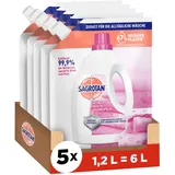 Sagrotan Wäsche-Hygienespüler Sensitiv Nachfüller 5 x 1,2 l