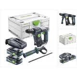 Festool BHC 18-Basic Akku Bohrhammer 18 V 1,8 J SDS Plus Brushless + 2x Akku 4,0 Ah + Ladegerät + Systainer