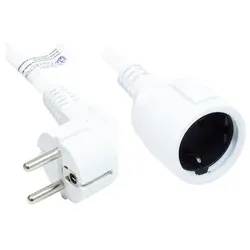 Good Connections Verlängerung Schutzkontakt-Stecker an Buchse, weiß, 10 m