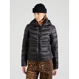 Superdry Damen Wattierte Fuji Steppjacke mit Kapuze Schwarz 38 - S