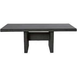 LC Garden »Barcelona« Gartentisch 200x100cm grau-mix Wangentisch Glaskeramik-Tischplatte