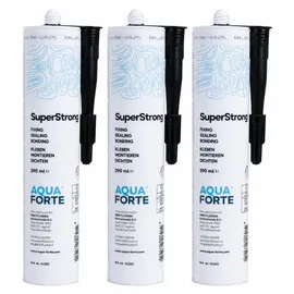 AquaForte Teichkleber 1 x 290 ml Super Strong schwarz MS Polymer Teich Filter Kleber