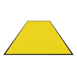 Schmutzfangmatte Colorstar, lemon, waschbar, glatter Rücken 746085115150-C13 , Maße (B x T): 85 x 115 cm