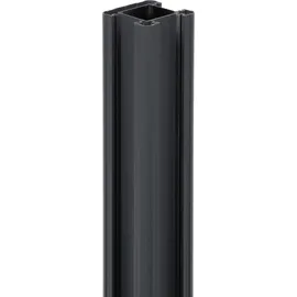 Floraworld Bohlenzaun 94 x 9,7 cm Grau/Aluminium