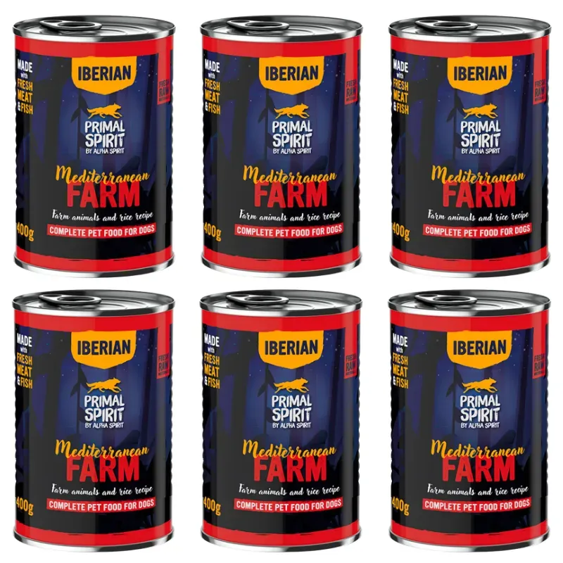PRIMAL SPIRIT Iberian Mediterranean Farm 6x400g Dose