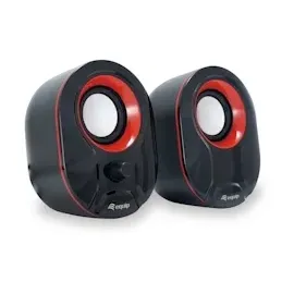 Equip Stereo 2.0 Lautsprecher 2.0 System schwarz/rot