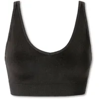 SCHIESSER Soft BH mit Pads - Classic Seamless Bustier, nahtlos, stützend, für Damen schwarz