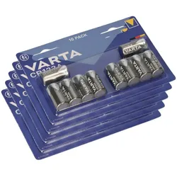 50x CR123A Varta Batterie Lithium 3V Photo Blister
