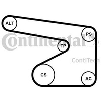 Continental CONTITECH 5PK1355K1 Keilrippenriemensatz