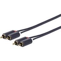 Vivolink PRORCARCA30 Audio-Kabel 2 x RCA Schwarz