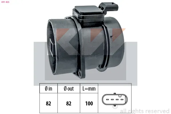 KW Luftmassenmesser 491455 für JEEP Mercedes