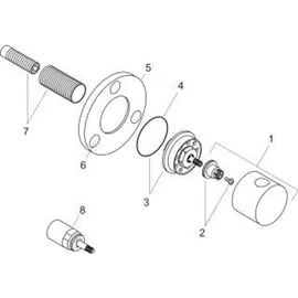 Hansgrohe Uno2 Trio/Quattro Ab- und Umstellventil Unterputz Chrom 38933000
