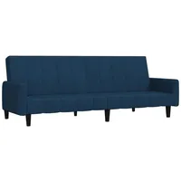 vidaXL Schlafsofa 2-Sitzer Blau Samt