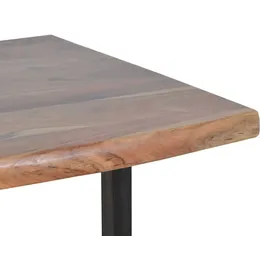 MiaMöbel Esstisch 160 x 90 x 75 cm Dunkelbraun/Braun