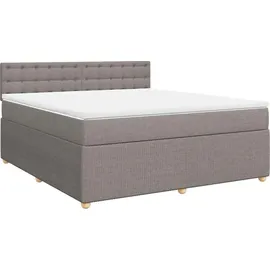 vidaXL Boxspringbett 180 x 200 cm Taupe
