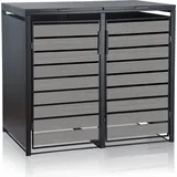 Zelsius Mülltonnenbox 132 x 80 x 117 cm anthrazit