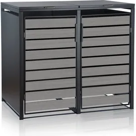 Zelsius Mülltonnenbox 132 x 80 x 117 cm anthrazit