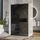 Bernstein Duschabtrennung Bernstein EX101 Walk-In Nano 8mm Echtglas Schwarz graues Glas 110cm