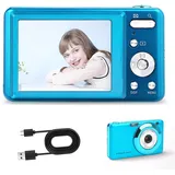 48 MP -Digitalkamera, 2,7-Zoll-Vlogging-Kamera mit 8-fach Optischem Zoom, Videokamera, LCD-Bildschirm, Kinder-Selfie-Kamera mit Aufbewahrungstasche für Studenten, Kinder,