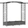 vidaXL Hochbeet mit Rankgitter und Dach 169 x 40 x 125 cm Hellgrau