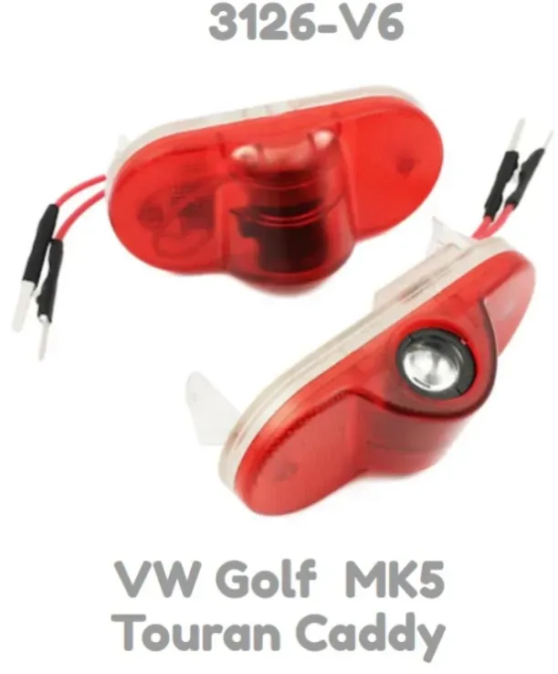 LED-Türprojektoren mit Logo, 2 Stück für VW Golf 5, Touran