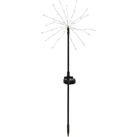 Star Trading Solarleuchte Edelstahl Kunststoff 60,0 cm 2er Set schwarz