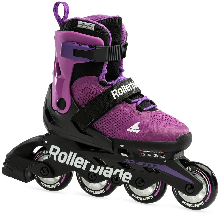 Rollerblade Inline Skates Microblade (Rollen: 72mm/80A, Kugellager: SG3) violett Kinder