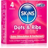 Skins Dots & Ribs Kondome Vanilla 4 St.