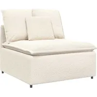 VidaXL Modulares Sofa Mittelmodul mit Kissen Creme 100 cm