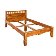 MASSIVMOEBEL24.DE Bett Akazie 120x200x90 honig lackiert Oxford #220