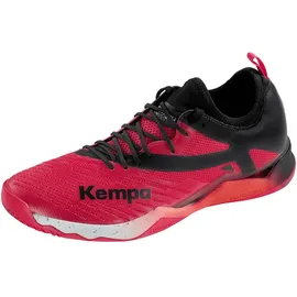 Kempa Wing Lite 2.0 Handballschuhe, Sportschuhe, Turnschuhe, Rot Schwarz, 45.5 EU