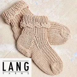 Strickanleitung – Socken "Fjella" aus Lang Yarns Baby Cotton Naturally Colored