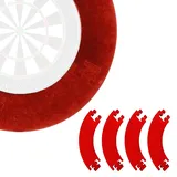 Best Sporting Dart Umrandung, passend für alle Dartboards mit 45,5cm Durchmesser, vierteilig, 2,5 kg, rot