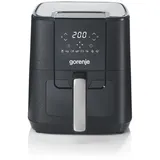 Gorenje Heißluftfritteuse AF1350DWB 1.350 W, mit Sichtfenster, 5,4 Liter Volumen, LED-Display, silberfarben