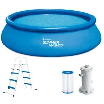 Summer Waves Quick-Up Pool Komplett-Set Ø 457 x 107 cm Blau