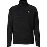 Odlo Herren Rolli Mid layer 1/2 zip STEAM, black melange, XL