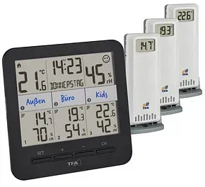 Preisvergleich Produktbild TFA® 30.3075 KLIMA@HOME 2 Hygrometer schwarz