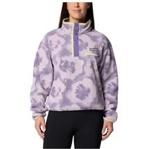 Columbia Helvetia II Printed Cropped Half Snap Sweatshirt Lila L