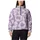 Columbia Helvetia II Printed Cropped Half Snap Sweatshirt Lila L