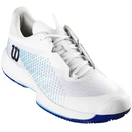 Wilson Kaos Swift 1.5 Clay Sneaker, White/Blue Atoll/Lapis Blue, 42 2/3
